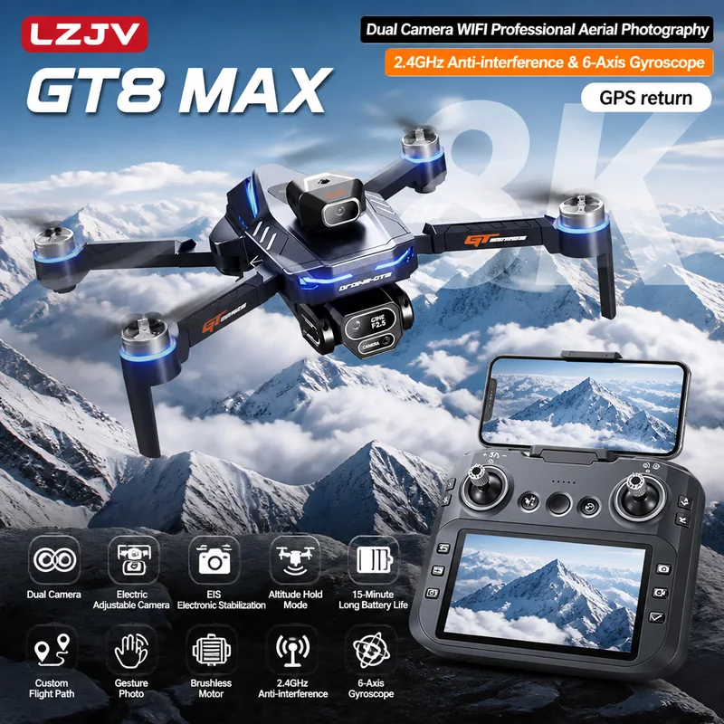 Drone Camera Lens - GT8 맥스 접이식 드론 8K HD